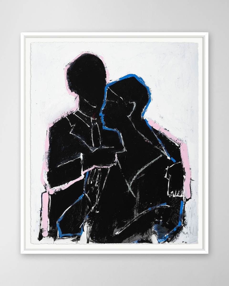 "Couple 2" Hand-Embellished Giclee by Robert Robinson